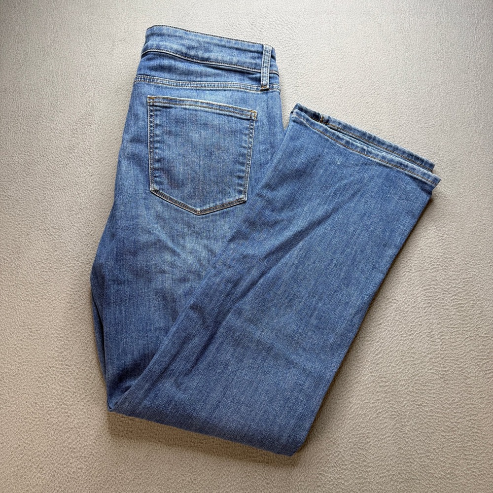 St. John's Bay Bootcut Leg Jeans Womens 18 Blue Cotton Blend Stretch Denim Work